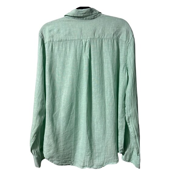 Panama Jack Light Green Linen Button-Down Shirt – Men’s Size M – Excellent - Picture 4 of 12